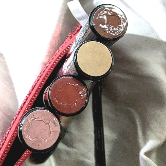 Ybf makeup travel bag bling + lipliner eyeliner eyebrow eye pencil color SET NEW - Picture 6 of 8